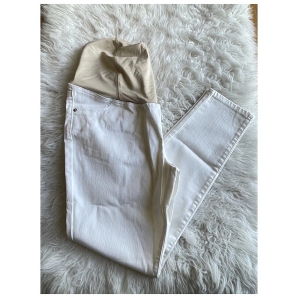 Isabel Maternity by Ingrid & Isabel Size 10 Crossover Panel Skinny Jeans… - Picture 5 of 12